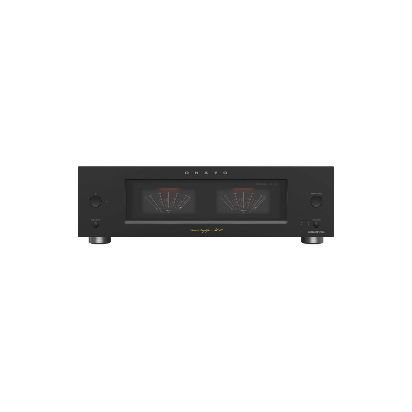 Onkyo Icon M-80. Amplificador Estéreo Class AB 130W con Entradas XLR/RCA, VU Meters y Circuitería DIDRC