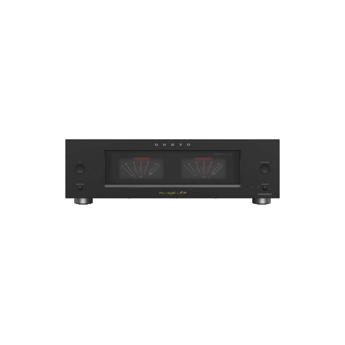 Onkyo Icon M-80. Amplificador Estéreo Class AB 130W con Entradas XLR/RCA, VU Meters y Circuitería DIDRC