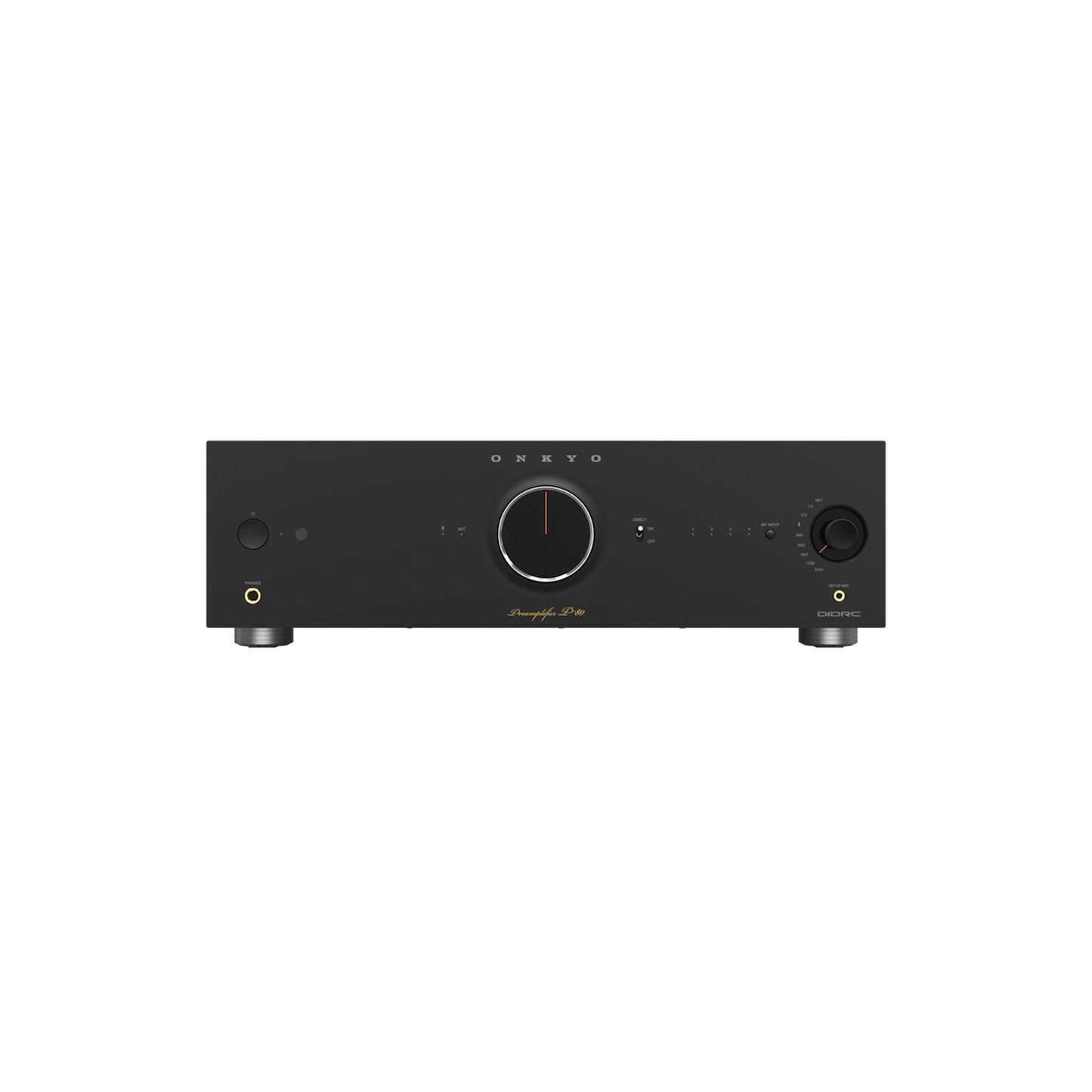 Onkyo Icon P-80. Preamplificador de Red 2.2 Canales con Dirac Live, HDMI ARC, Phono MM/MC y Salidas XLR