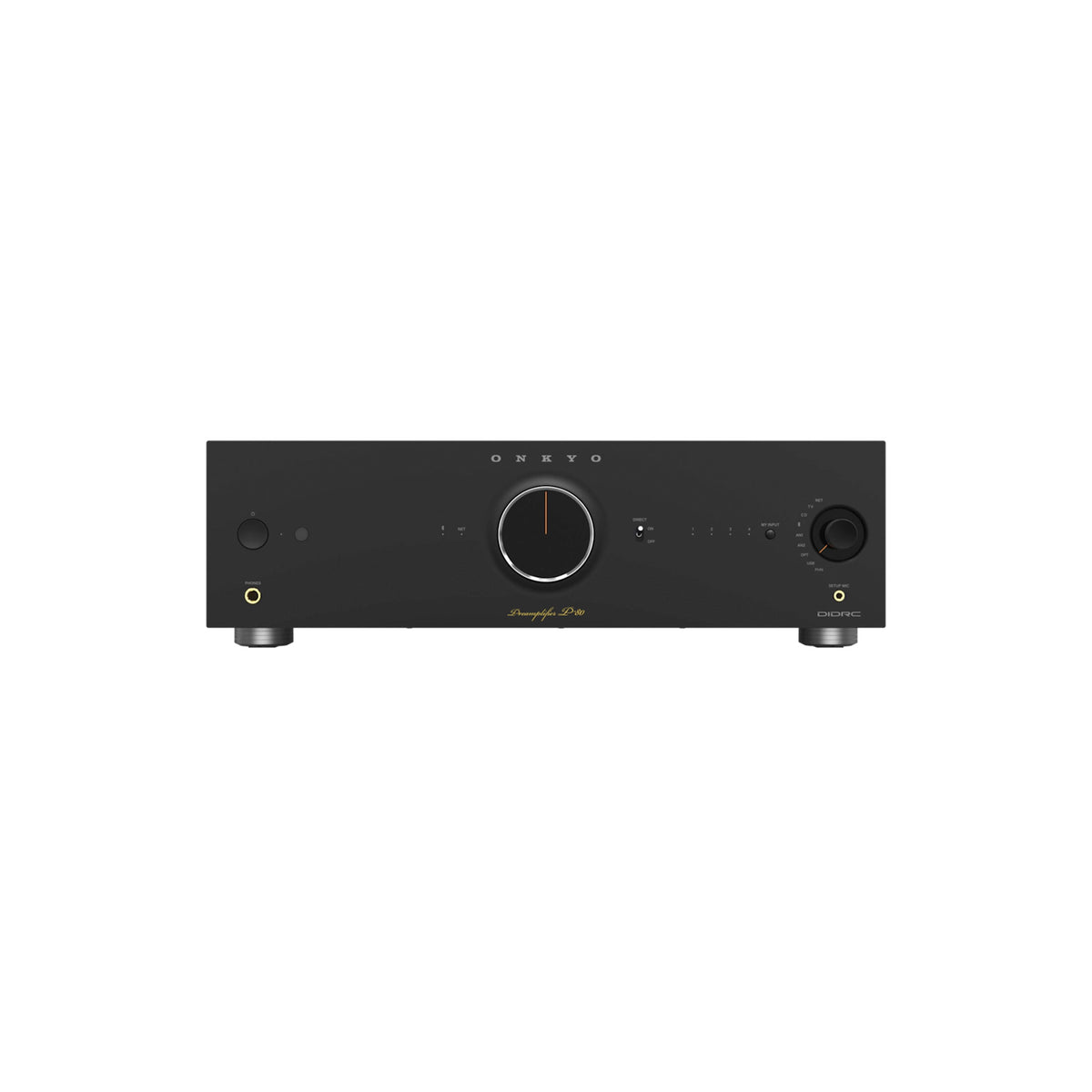 Onkyo Icon P-80. Preamplificador de Red 2.2 Canales con Dirac Live, HDMI ARC, Phono MM/MC y Salidas XLR