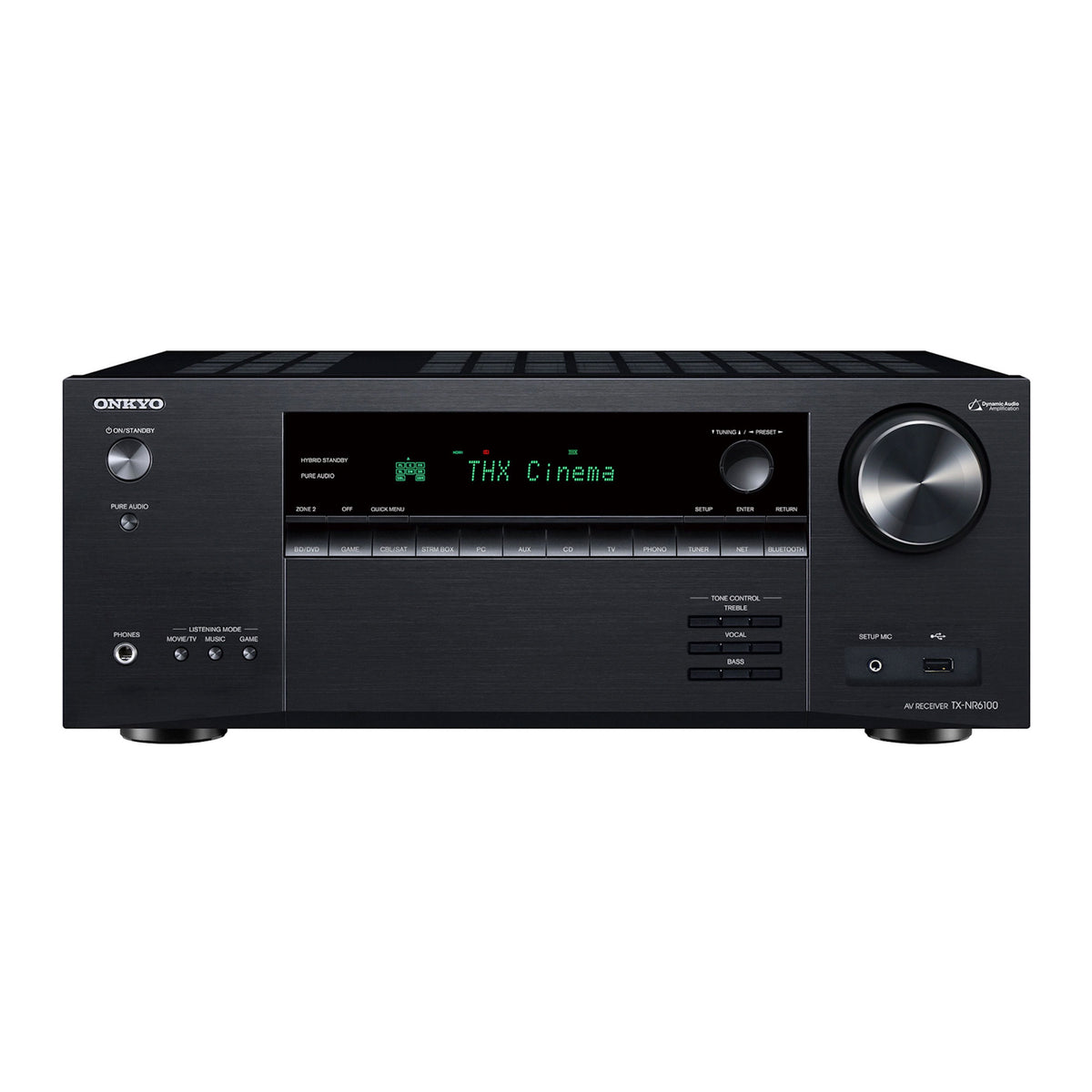 Onkyo TX-NR6100. Receptor AV 7.2 Canales 100W con THX Select, AccuEQ, HDMI 2.1 8K y Phono MM