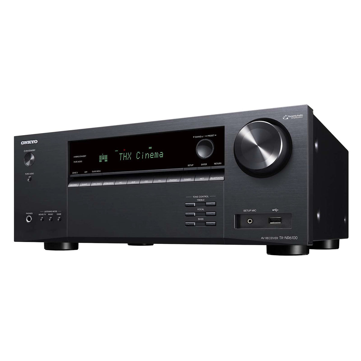 Onkyo TX-NR6100. Receptor AV 7.2 Canales 100W con THX Select, AccuEQ, HDMI 2.1 8K y Phono MM