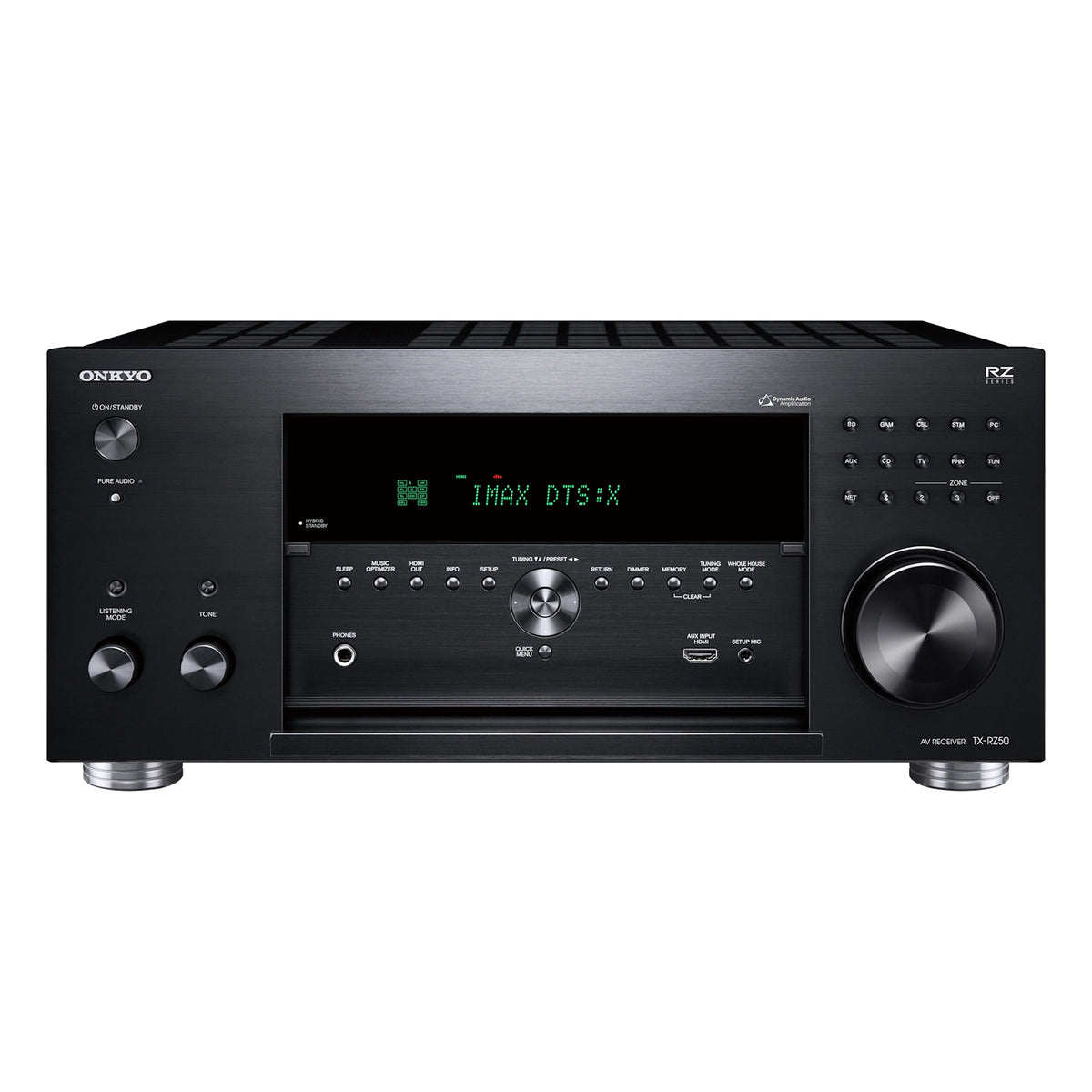 Onkyo TX-RZ50. Receptor AV 9.2 Canales 120W Class AB con Dirac Live, THX Select, HDMI 2.1 8K y Pre-outs 11.2