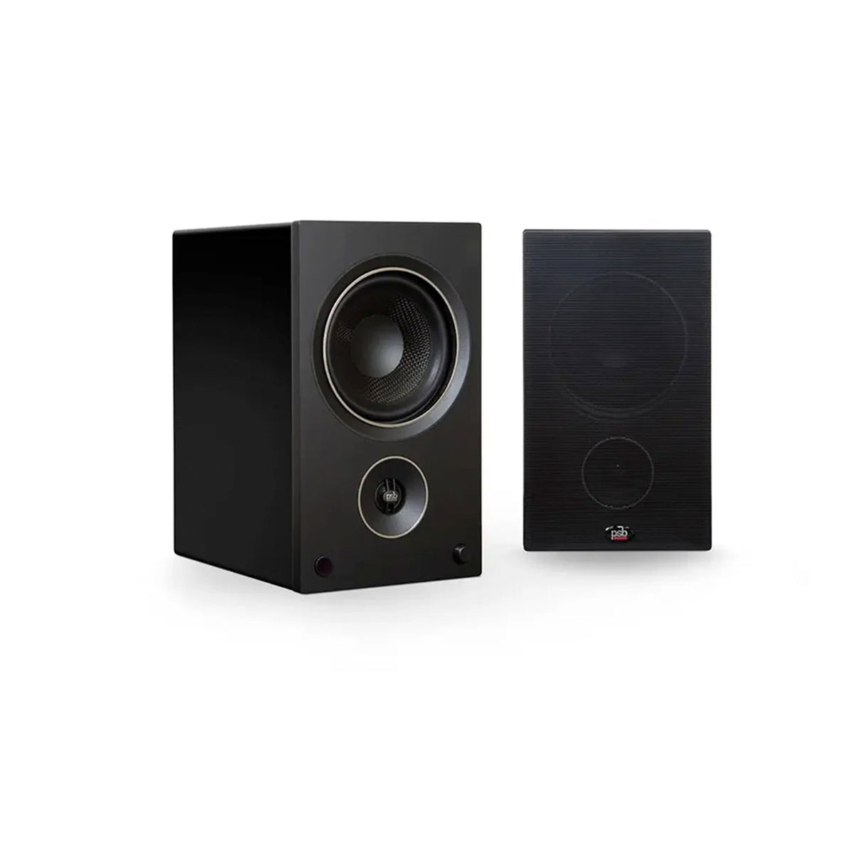 PSB Alpha AM5. Bocinas Bookshelf Activas 2 Vías con Amplificación 50W x2, Bluetooth aptX, Entrada Phono MM y Tweeter Aluminio 0.75" (Par)