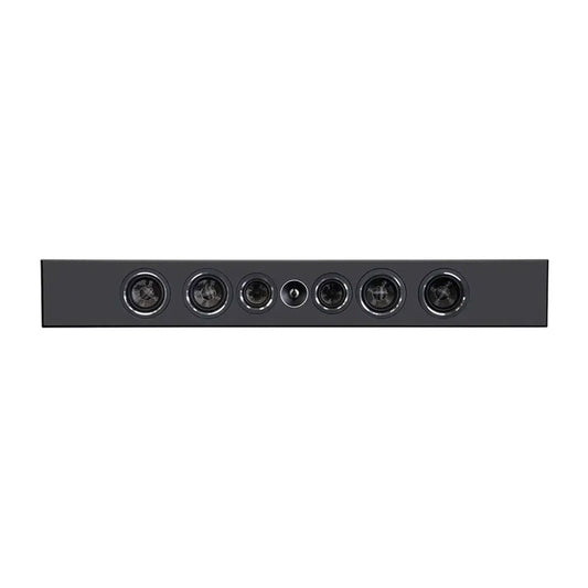 PSB PWM3. Bocina On-Wall 3 Vías con 7 Drivers (Tweeter Titanio 1", 2 Midranges 3" y 4 Woofers 4" de Fibra de Carbono) y Bass Reflex