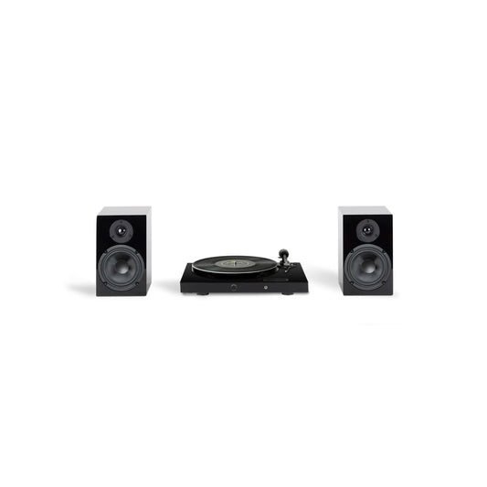 Pro-Ject Juke Box E1 HiFi Set. Sistema Todo-en-Uno con Tornamesa, Amplificador 2x50W y Altavoces