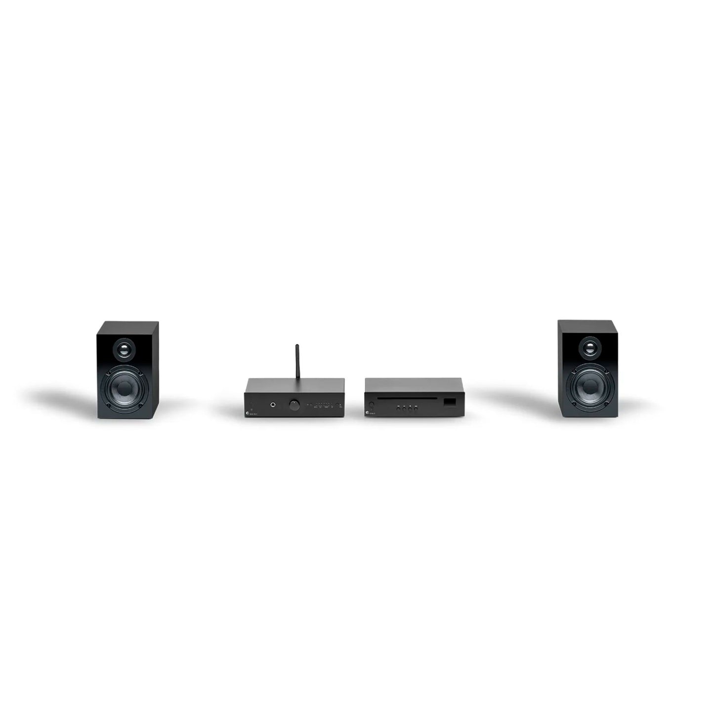 Pro-Ject Stereo Set E CD. Sistema HiFi Compacto con Reproductor CD, Amplificador y Altavoces