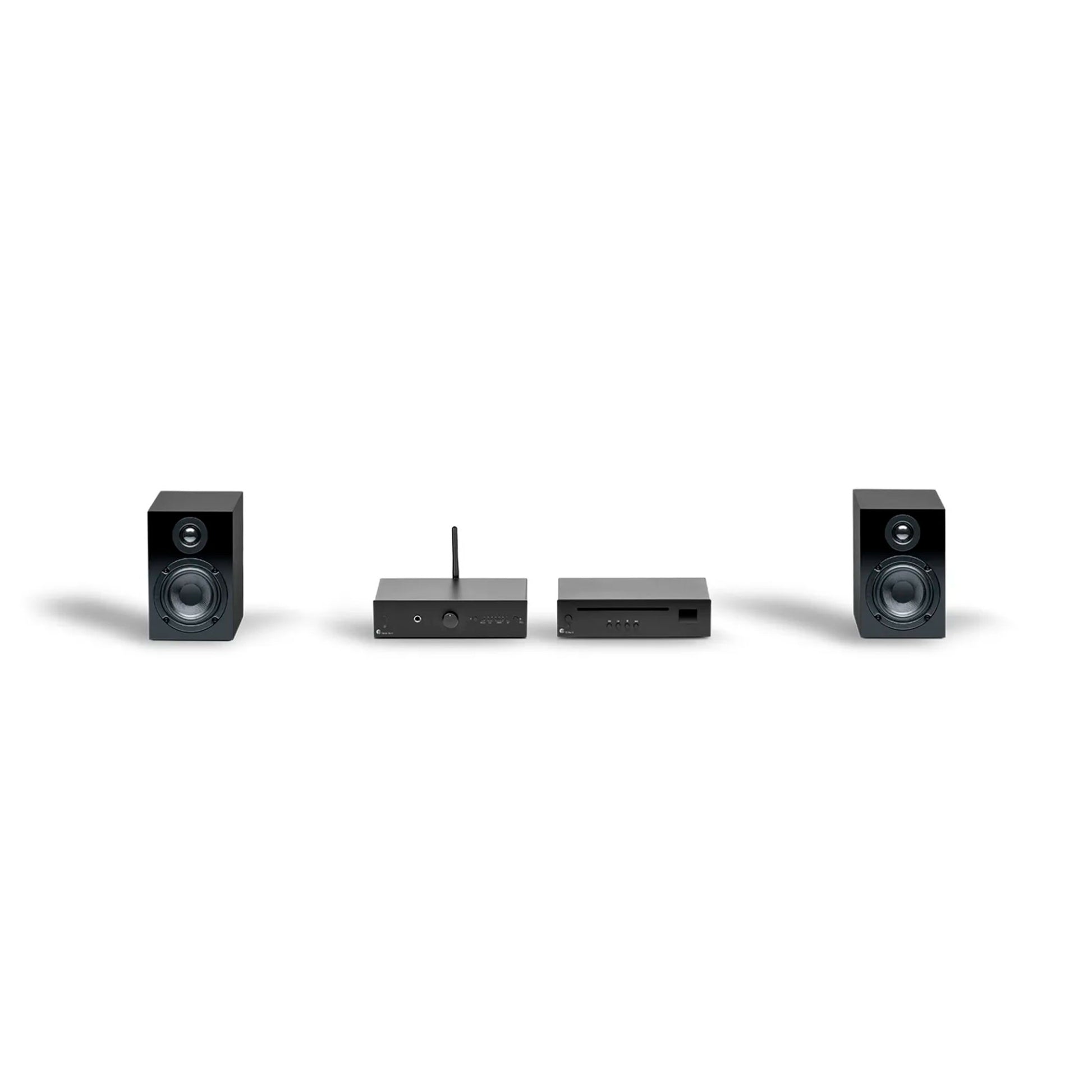 Pro-Ject Stereo Set E CD. Sistema HiFi Compacto con Reproductor CD, Amplificador y Altavoces