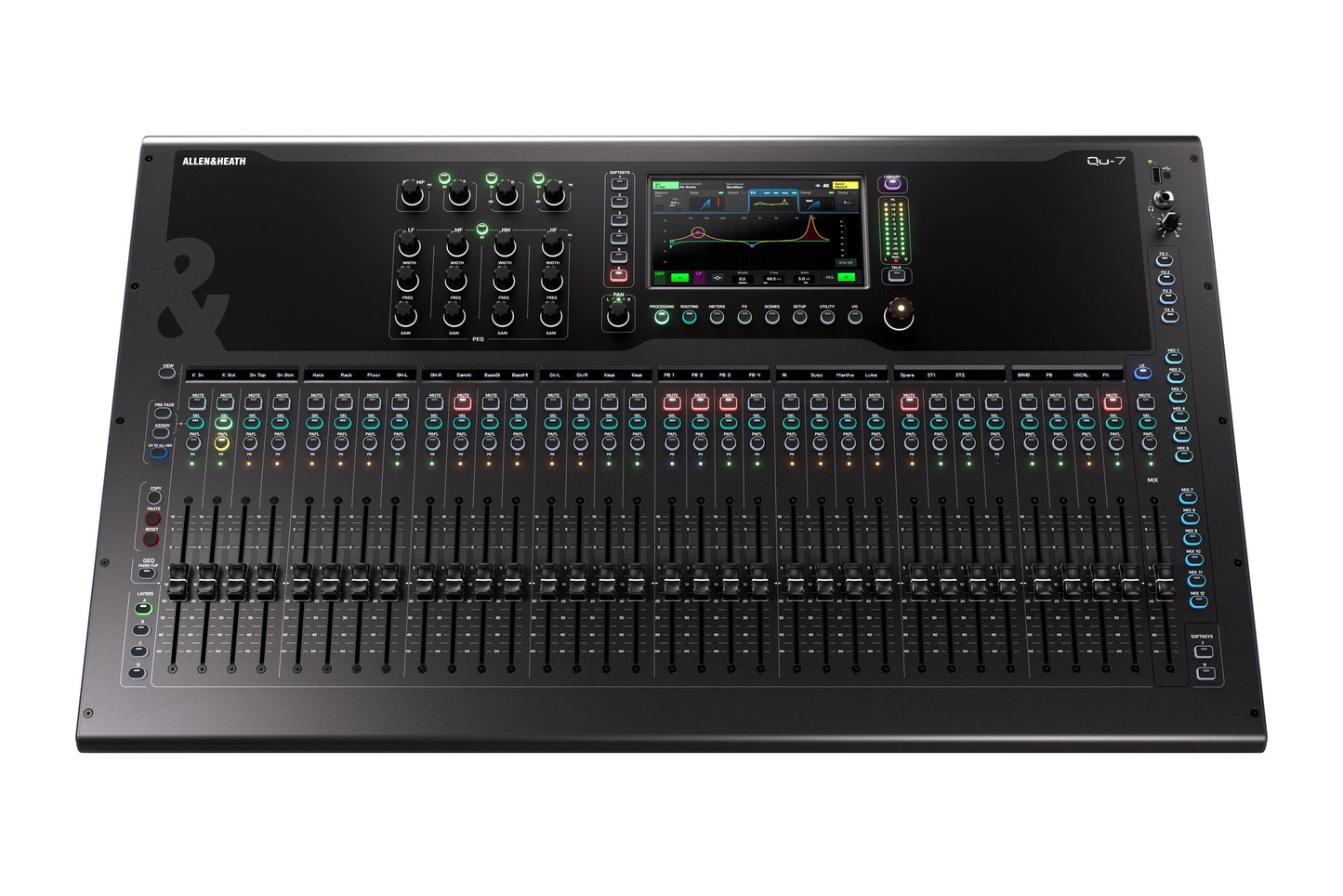 Allen & Heath Qu-7. Mezcladora Digital 33 Faders con USB Multitrack