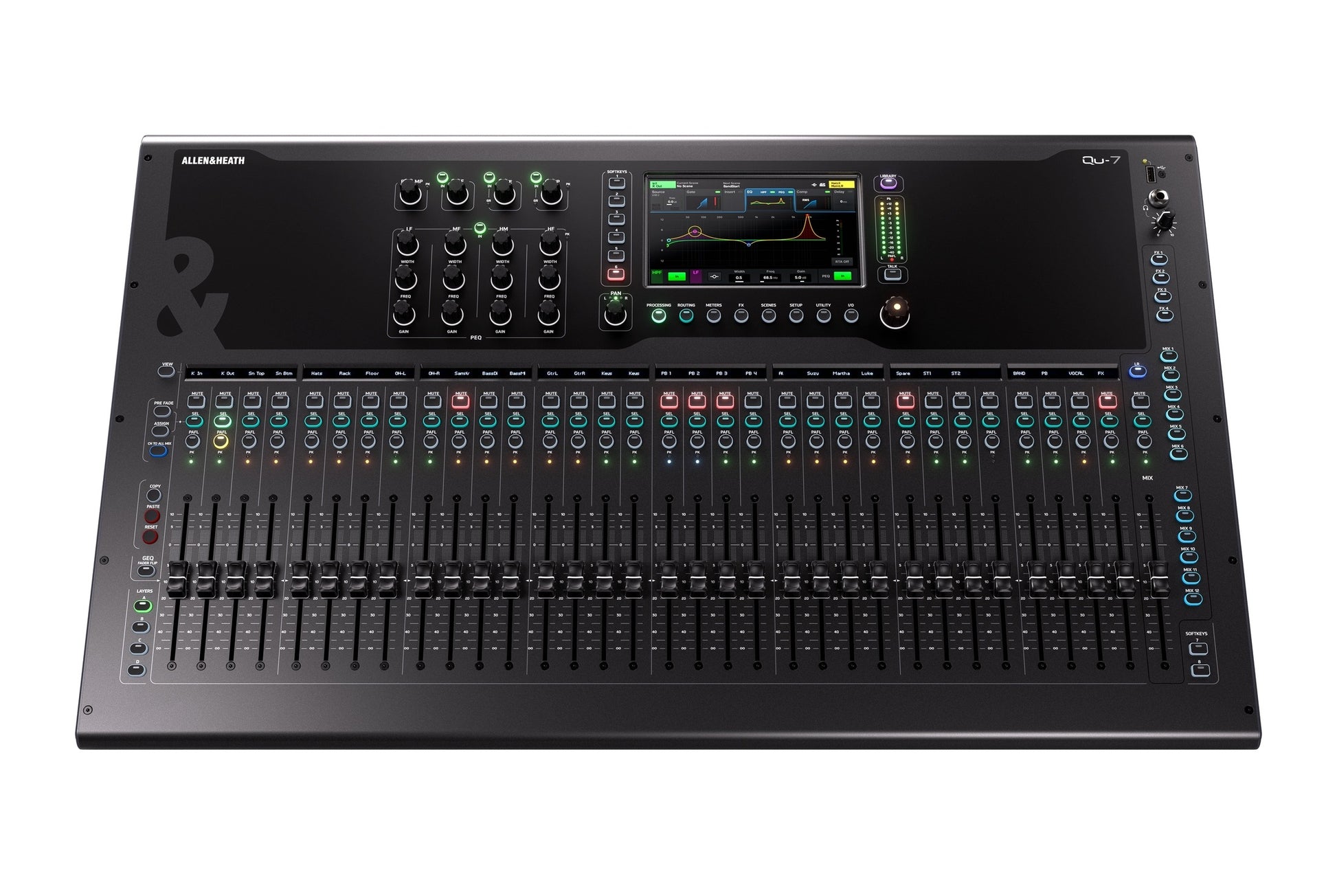Allen & Heath Qu-7. Mezcladora Digital 33 Faders con USB Multitrack