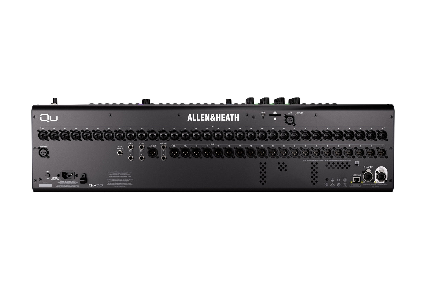 Allen & Heath Qu-7D Mezcladora Digital 33 Faders con Dante 16x16