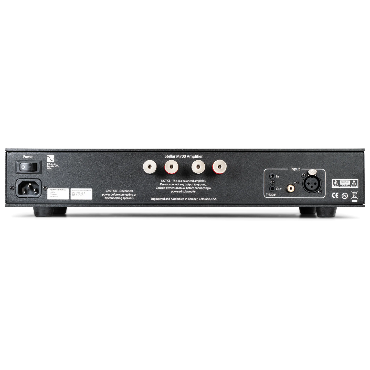 PS Audio M700 Amplifier. Amplificador Mono 350 Watts x 1. Par