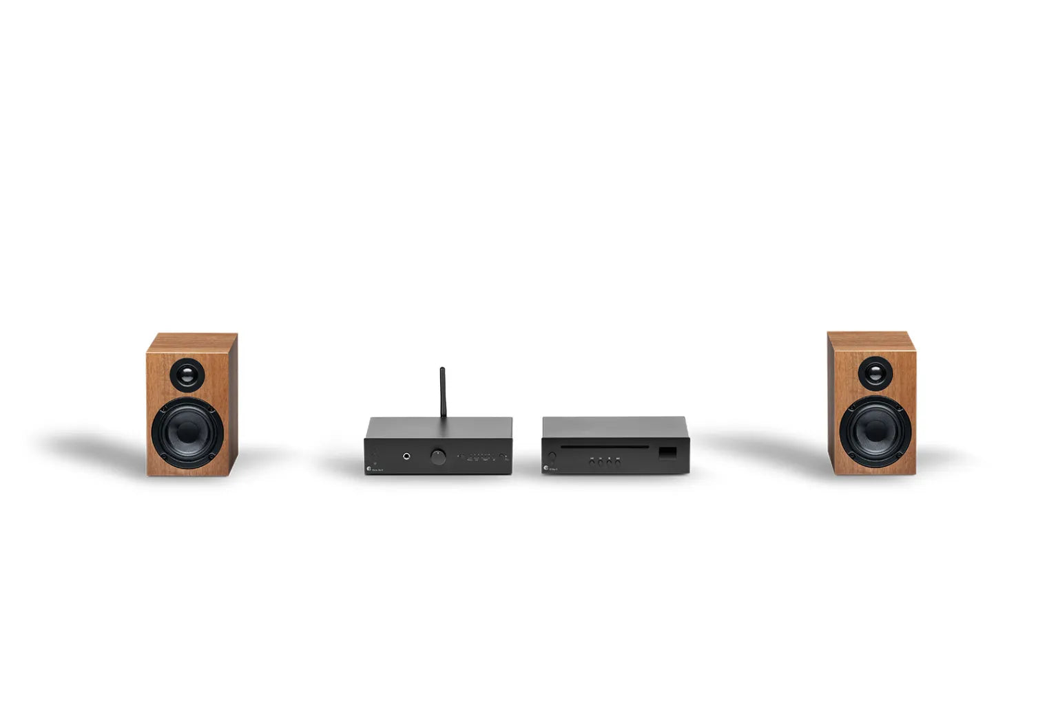 Pro-Ject Stereo Set E CD. Sistema HiFi Compacto con Reproductor CD, Amplificador y Altavoces