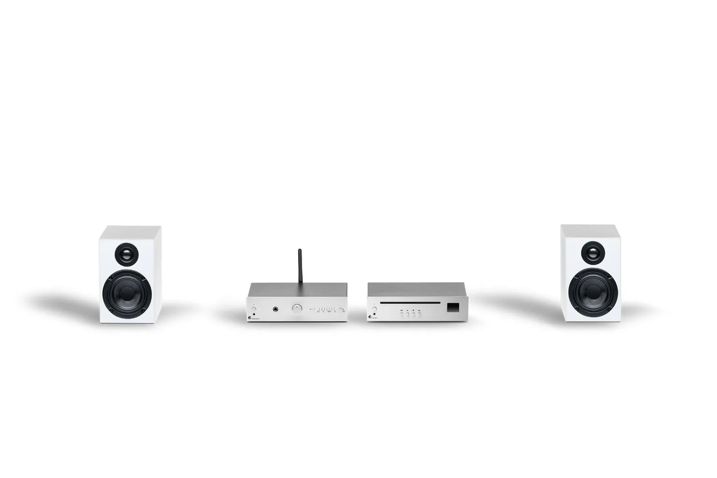 Pro-Ject Stereo Set E CD. Sistema HiFi Compacto con Reproductor CD, Amplificador y Altavoces