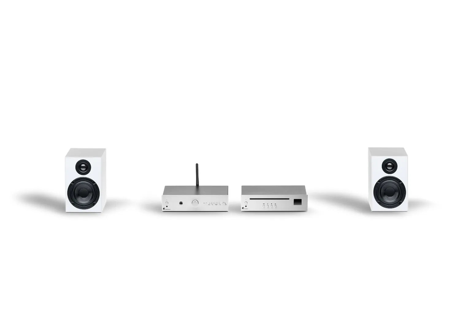 Pro-Ject Stereo Set E CD. Sistema HiFi Compacto con Reproductor CD, Amplificador y Altavoces