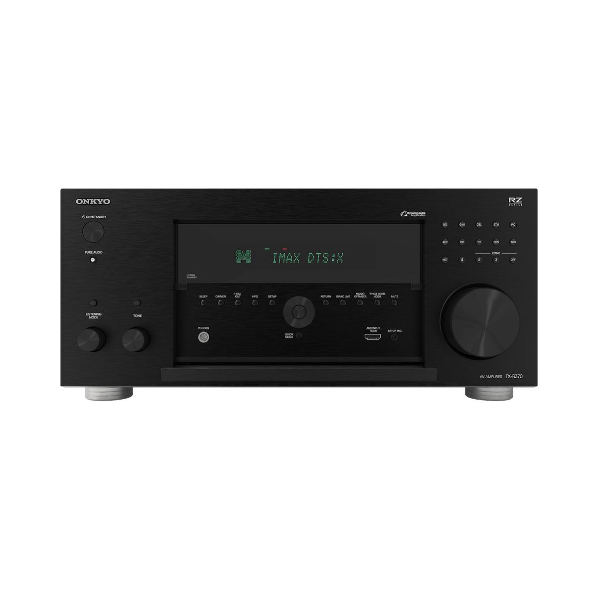 Onkyo TX-RZ70. Receptor AV 11.2 Canales 140W Class AB con Dirac Live, THX Select, HDMI 2.1 8K y ESS Sabre