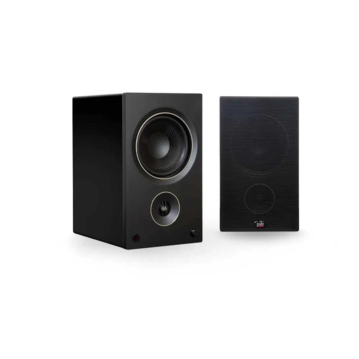 PSB Alpha AM5. Bocinas Bookshelf Activas 2 Vías con Amplificación 50W x2, Bluetooth aptX, Entrada Phono MM y Tweeter Aluminio 0.75" (Par)