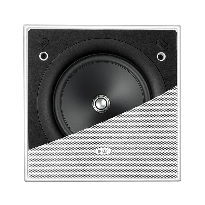 KEF Ci160ES. Bocina de Plafón Cuadrada 6.5" Uni-Q IP64. Par
