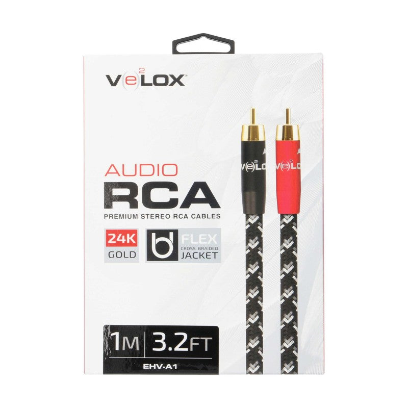 Velox EHV-A1. Cable RCA Estereo 1 Metro