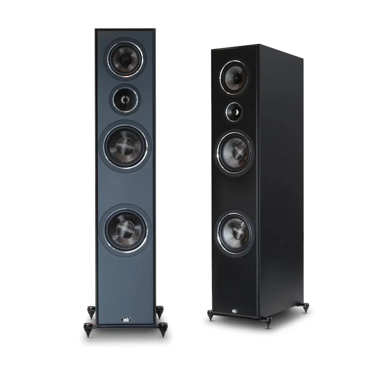 PSB Imagine T54. Bocinas de Torre Slim 3 Vías con Tweeter Titanio 1", Midrange Fibra de Carbono 4" y Doble Woofer 5.25" (Par)