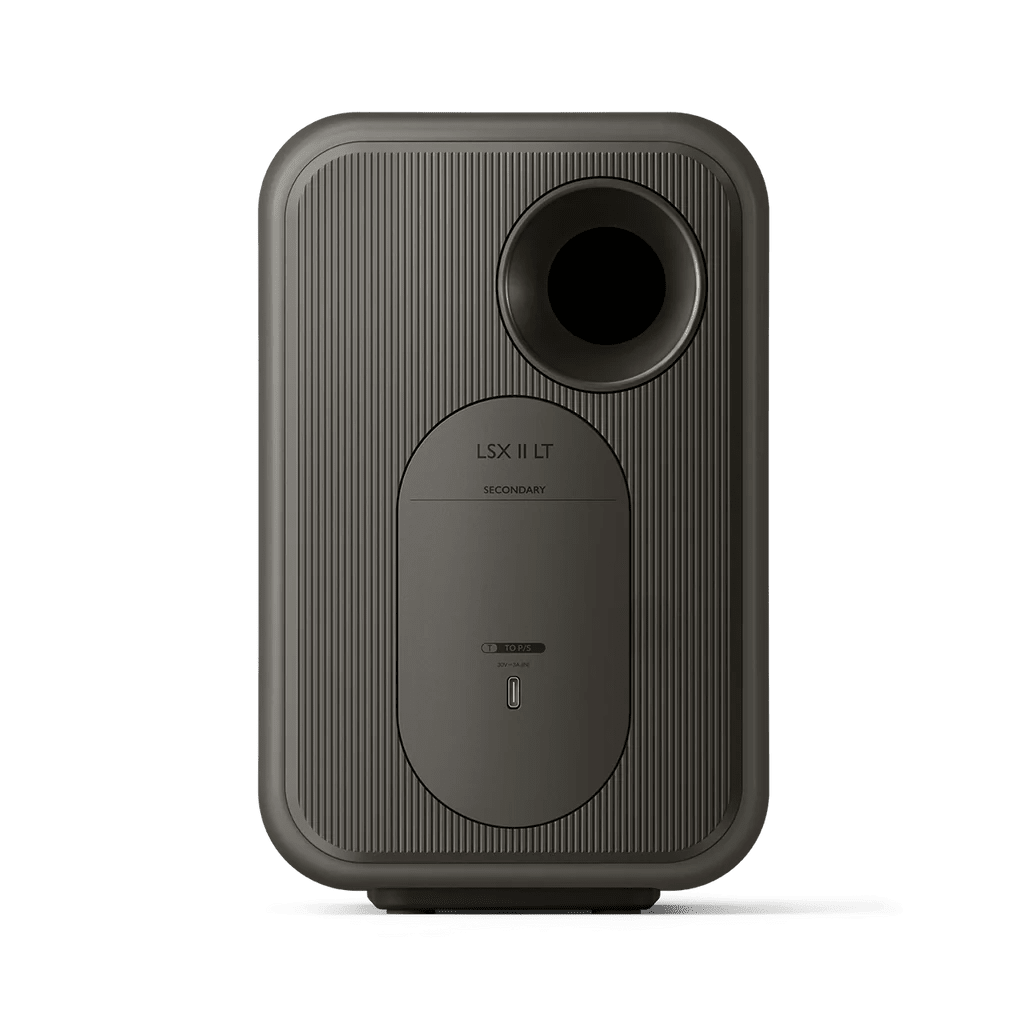 KEF LSX II LT. Sistema de Bocinas Activas Inalámbricas Uni-Q 100W con HDMI ARC, Streaming Hi-Res y App KEF Connect