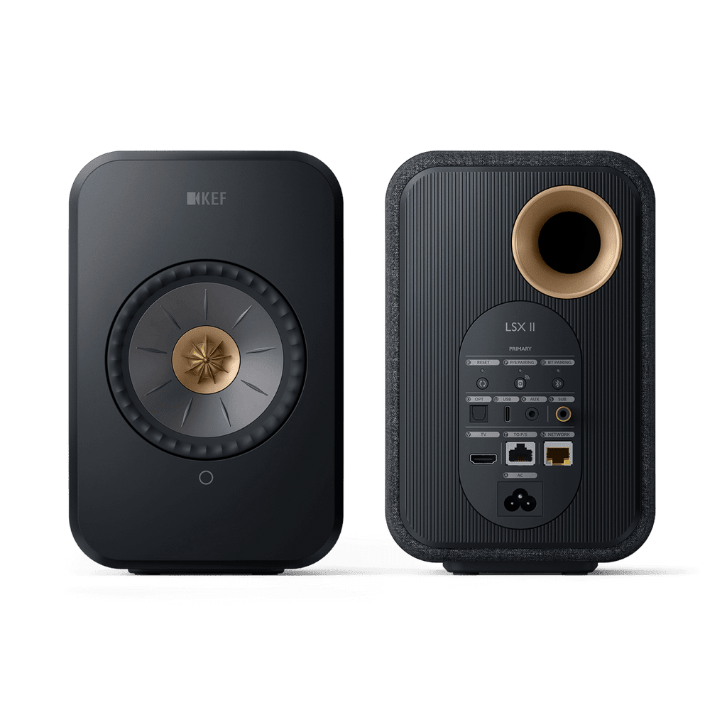 KEF LSX II. Altavoz de Estanteria HiFi Inalámbrico. Par