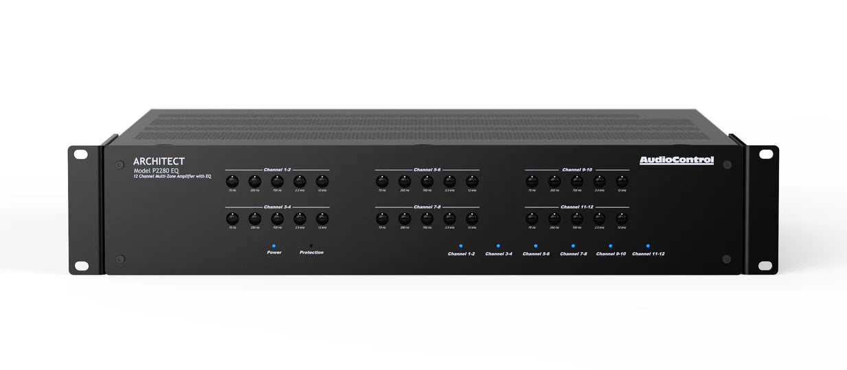 AudioControl Architect P2280-EQ. Amplificador Multizona 100 Watts x 12