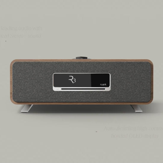 Ruark Audio R3S. Sistema Compacto de Música con Reproductor CD, Bluetooth y Streaming