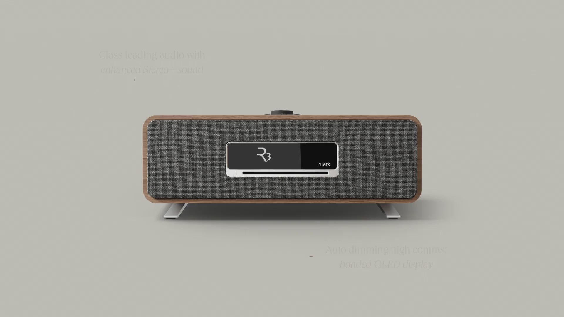 Ruark Audio R3S. Sistema Compacto de Música con Reproductor CD, Bluetooth y Streaming